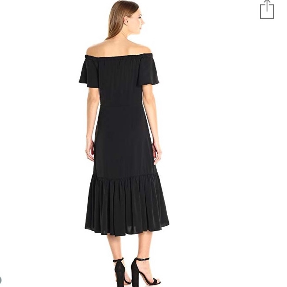 Nanette Nanette Lepore Off Shoulder Flutter Midi - Picture 2 of 3